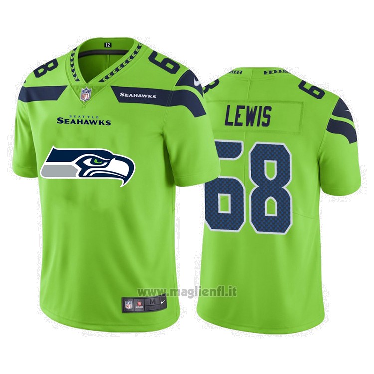 Maglia NFL Limited Seattle Seahawks Lewis Big Logo Verde
